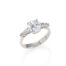 Anello Trilogy oro bianco 18kt diamante taglio brillante 1,00ct
