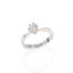 Anello Solitario oro bianco 18kt diamante taglio brillante 0,50ct.